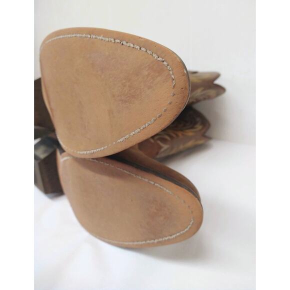 Laredo WM 12 Lea Vamp Fox Womens Western Cowgirl Boots Cowboy - Picture 12 of 16